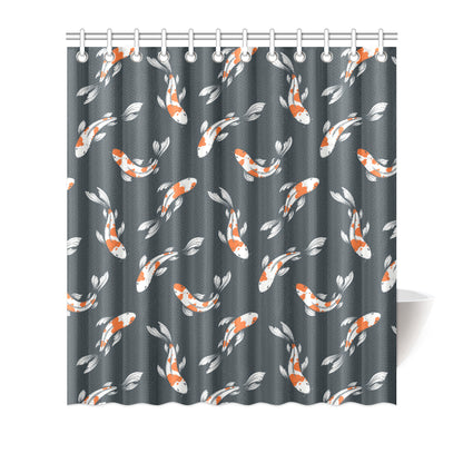 KOI Fish Pattern Print Design 04 Shower Curtain