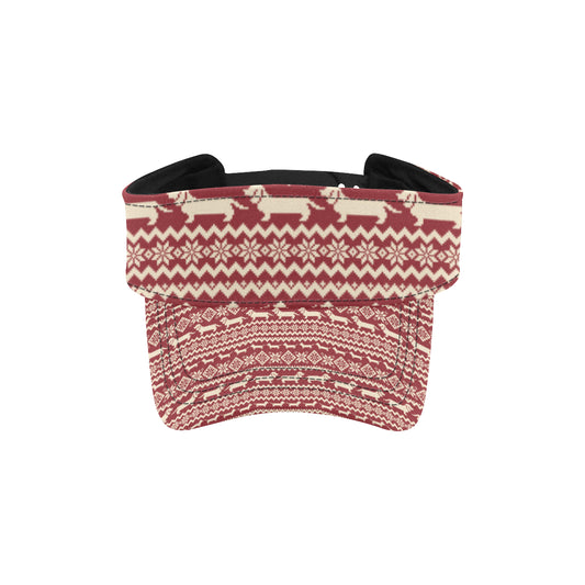 Dachshund Pattern Print Design 09 Unisex Sun Visor