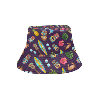 Hawaiian Themed Pattern Print Design H024 Unisex Bucket Hat