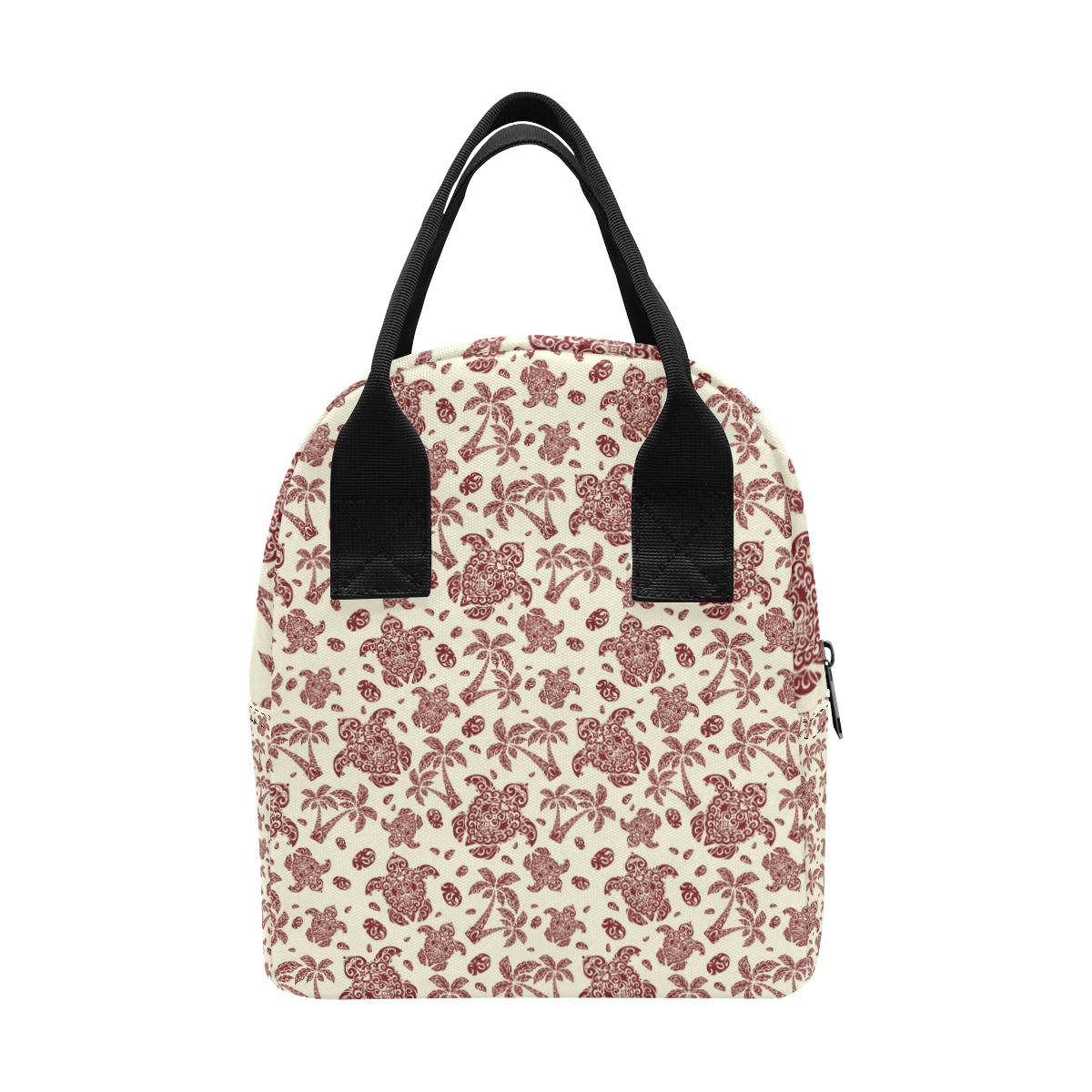 Polynesian Tattoo Turtle Themed Insulated Lunch Bag