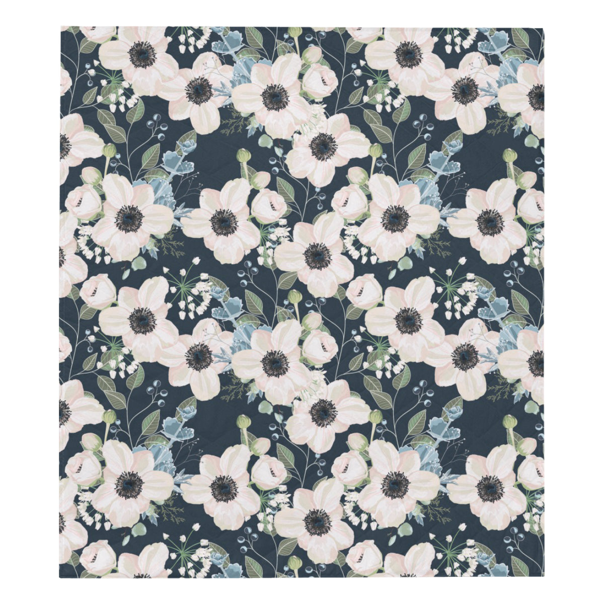 Anemone Pattern Print Design AM02 Premium Quilt