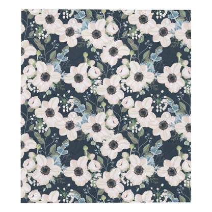 Anemone Pattern Print Design AM02 Premium Quilt
