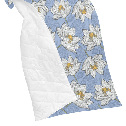 Lotus Pattern Print Design 04 Premium Quilt