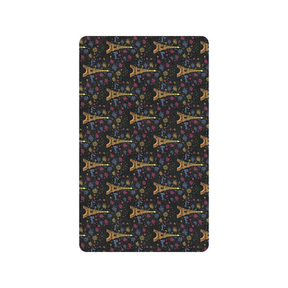 Eiffel Tower Love Paris Print Rubber Doormat