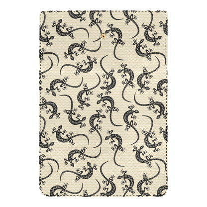 lizard Pattern Print Design 02 Women's Trifold Wallet