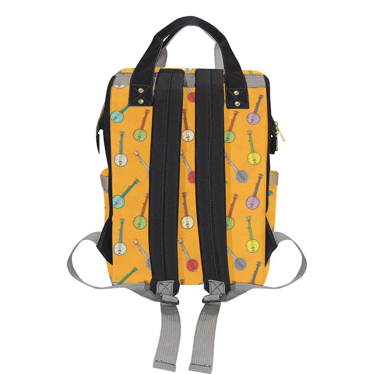 Banjo Pattern Print Design 02 Diaper Bag Backpack