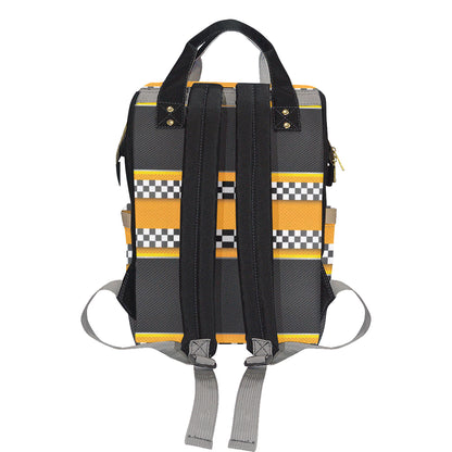 Checkered Pattern Print Design 01 Diaper Bag Backpack