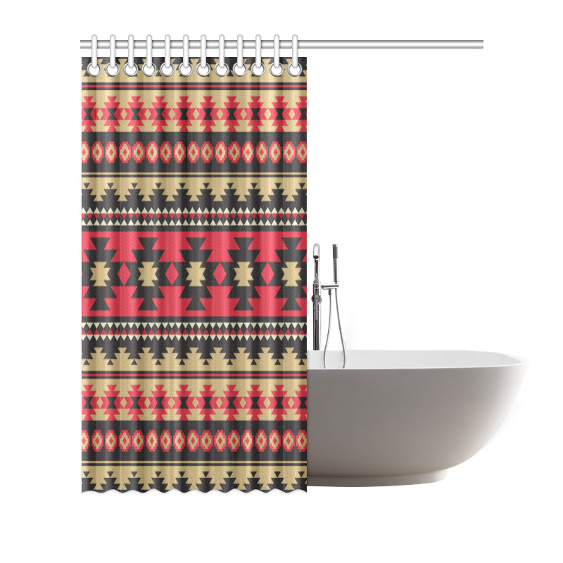 Navajo Pattern Print Design A04 Shower Curtain