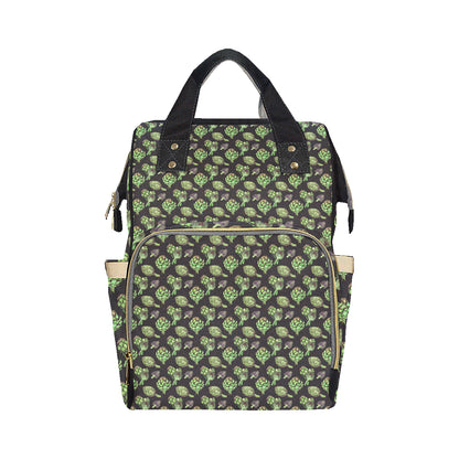 Artichoke Pattern Print Design 02 Diaper Bag Backpack