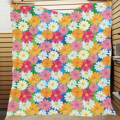Daisy Pattern Print Design DS05 Premium Quilt