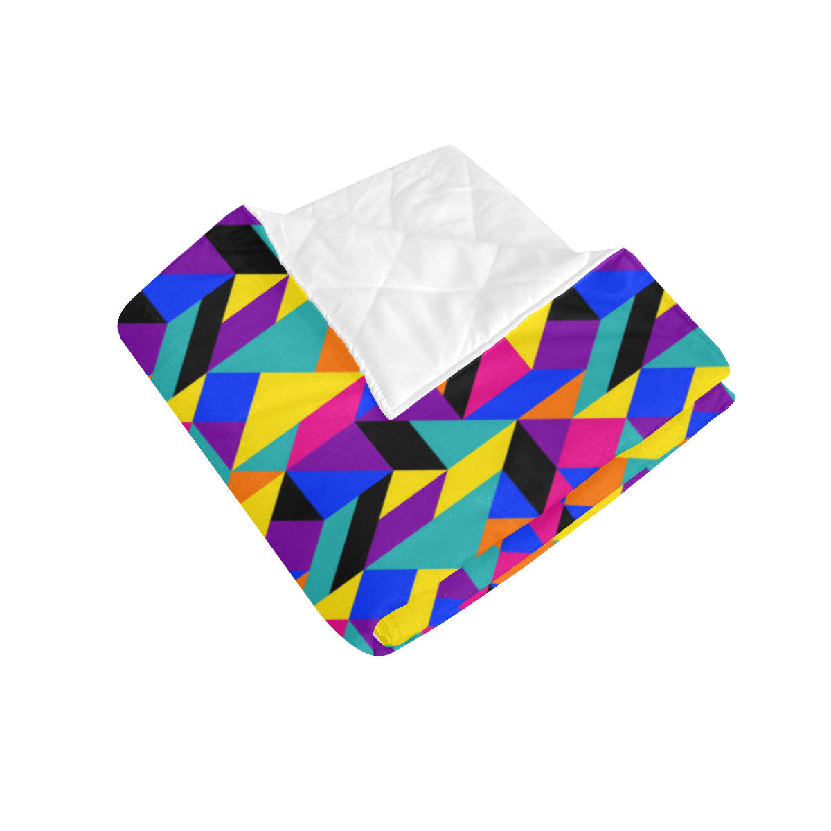 90s Colorful Pattern Print Design 1 Premium Quilt