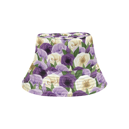 Lisianthus Pattern Print Design LT01 Unisex Bucket Hat