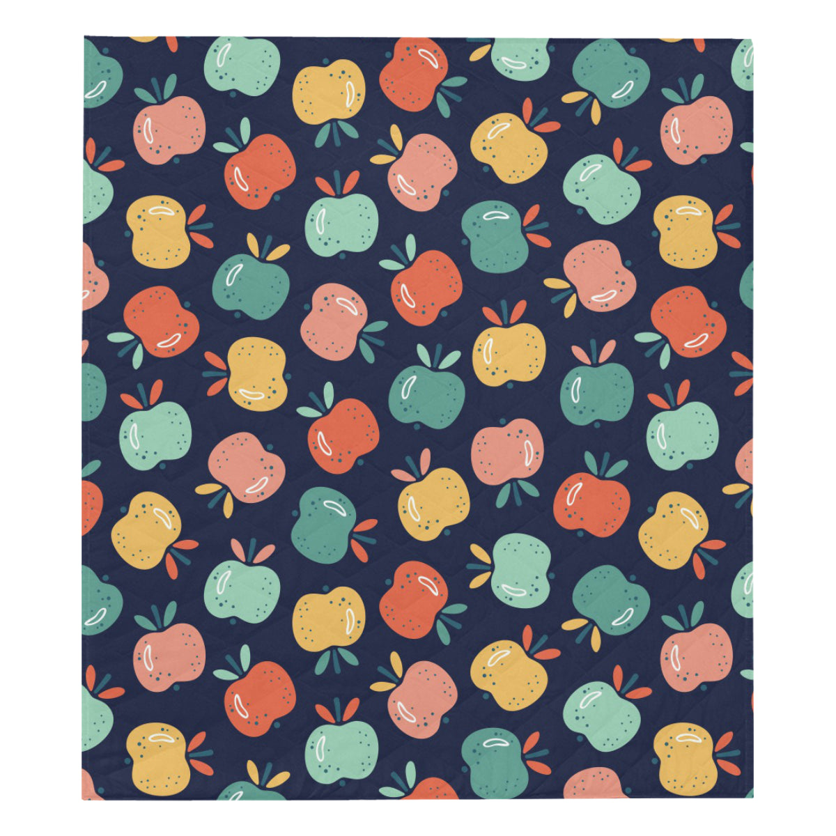 Apple Pattern Print Design AP09 Premium Quilt