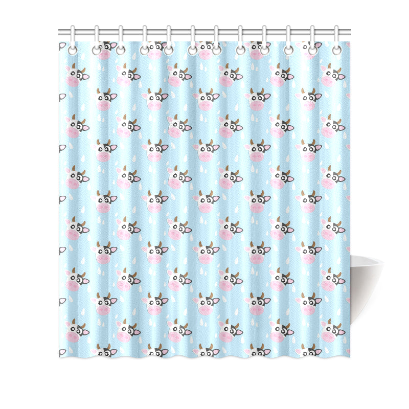 Cow Pattern Print Design 07 Shower Curtain