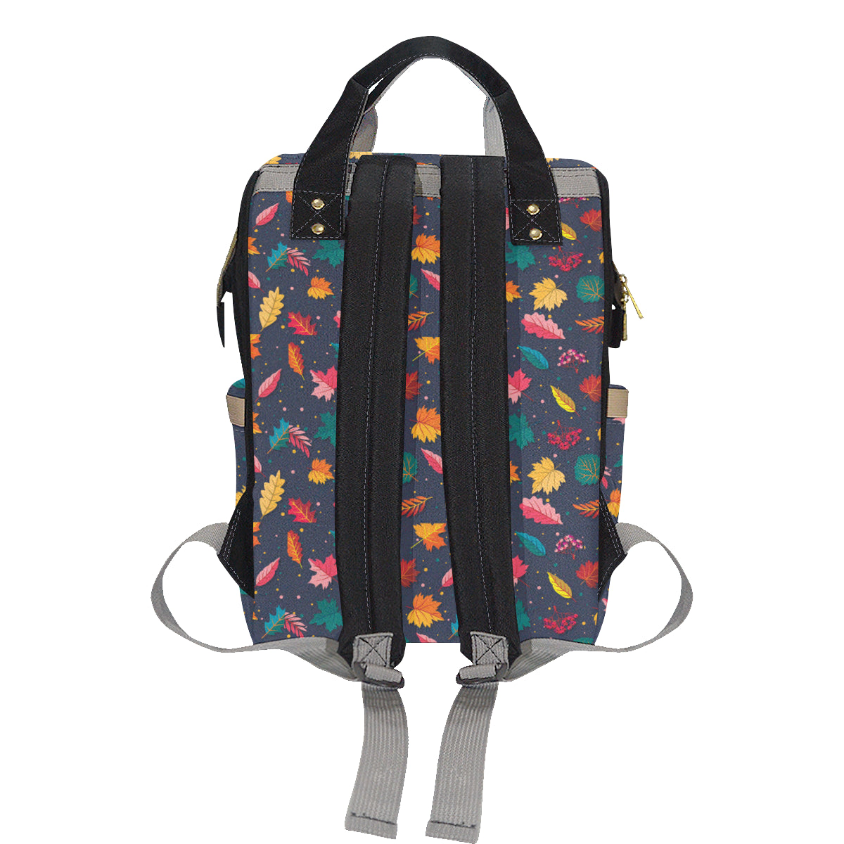 Elm Leave Colorful Print Pattern Diaper Bag Backpack
