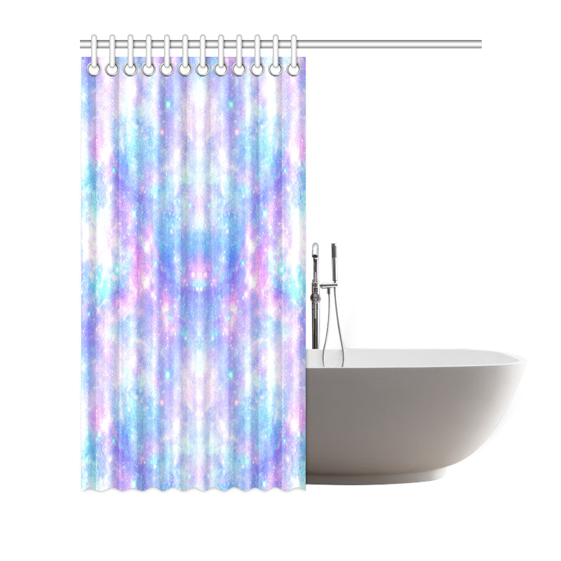 Galaxy Stardust Pastel Color Print Shower Curtain