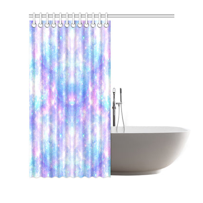 Galaxy Stardust Pastel Color Print Shower Curtain
