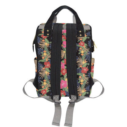 Hawaiian Themed Pattern Print Design H011 Diaper Bag Backpack