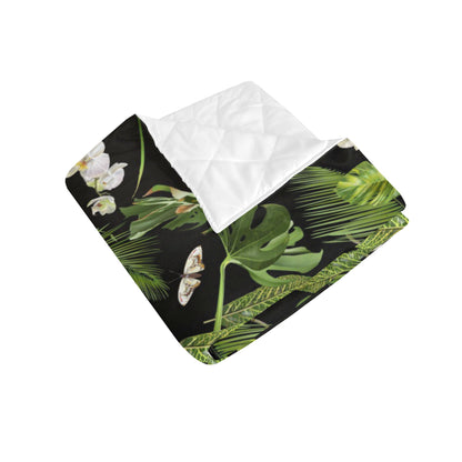 Tropical Flower Pattern Print Design TF026 Premium Quilt