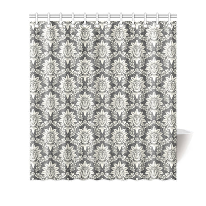 Damask Elegant Print Pattern Shower Curtain