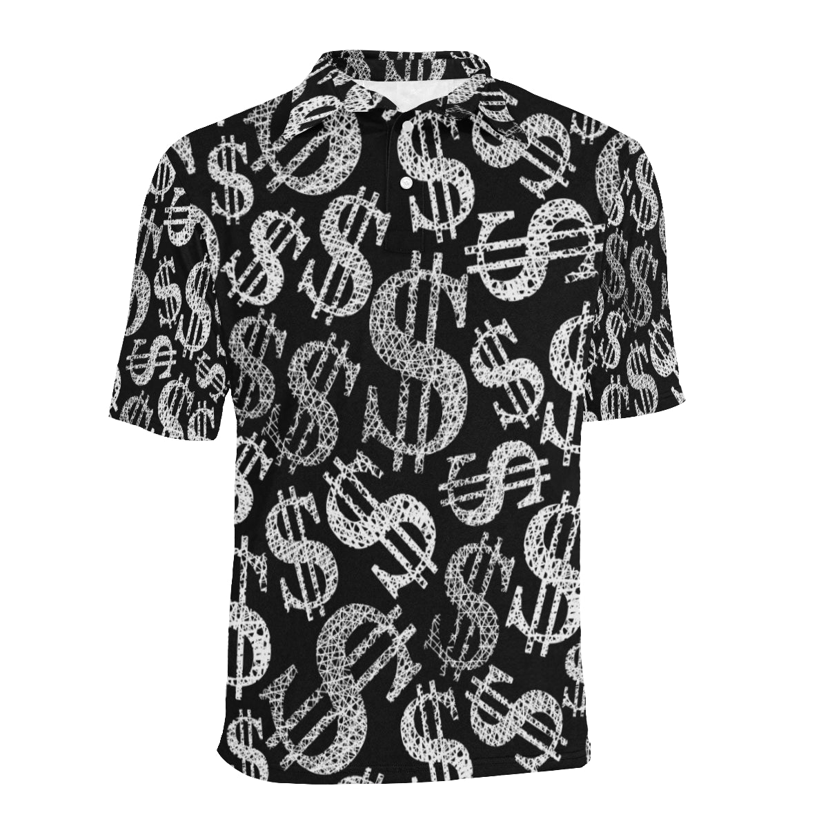 Money Pattern Print Design 02 Men Polo Shirt