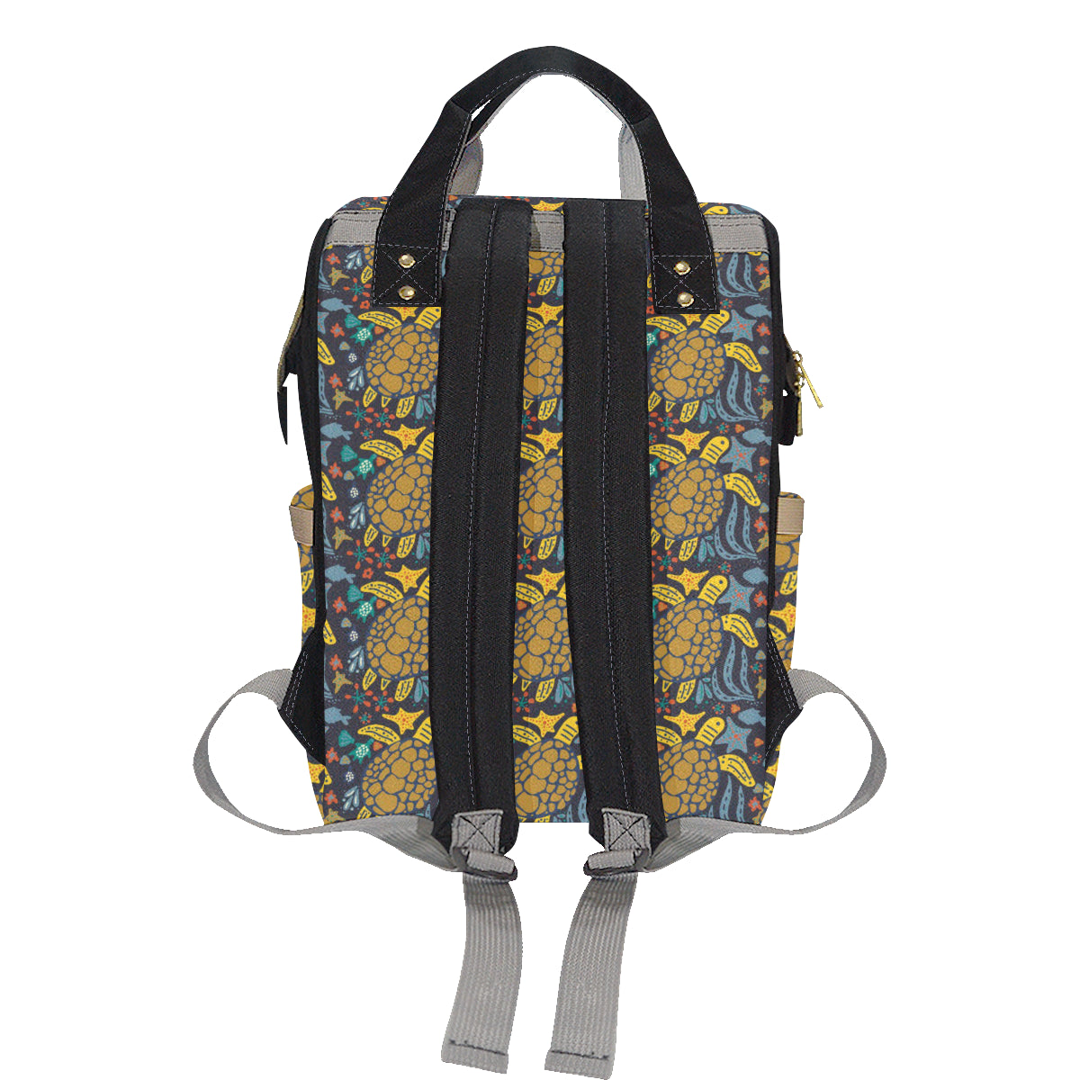 Sea Turtle Pattern Print Design T03 Diaper Bag Backpack