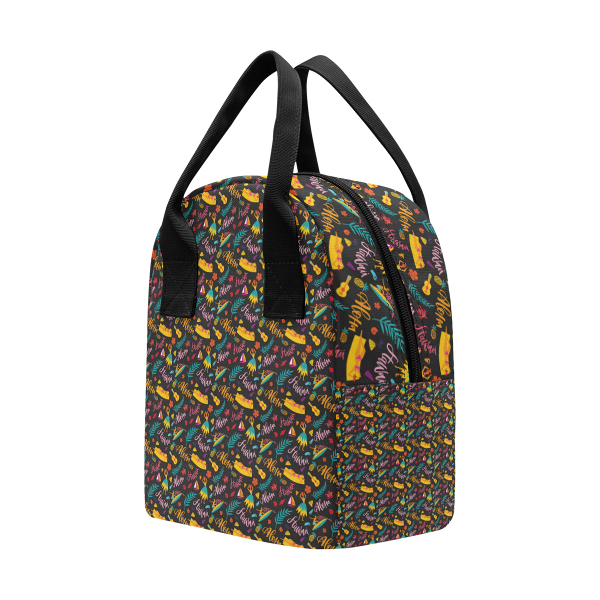 Aloha Hawaii Summer Design Themed Print Insulated Lunch Bag