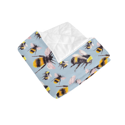 Bee Pattern Print Design BEE08 Premium Quilt