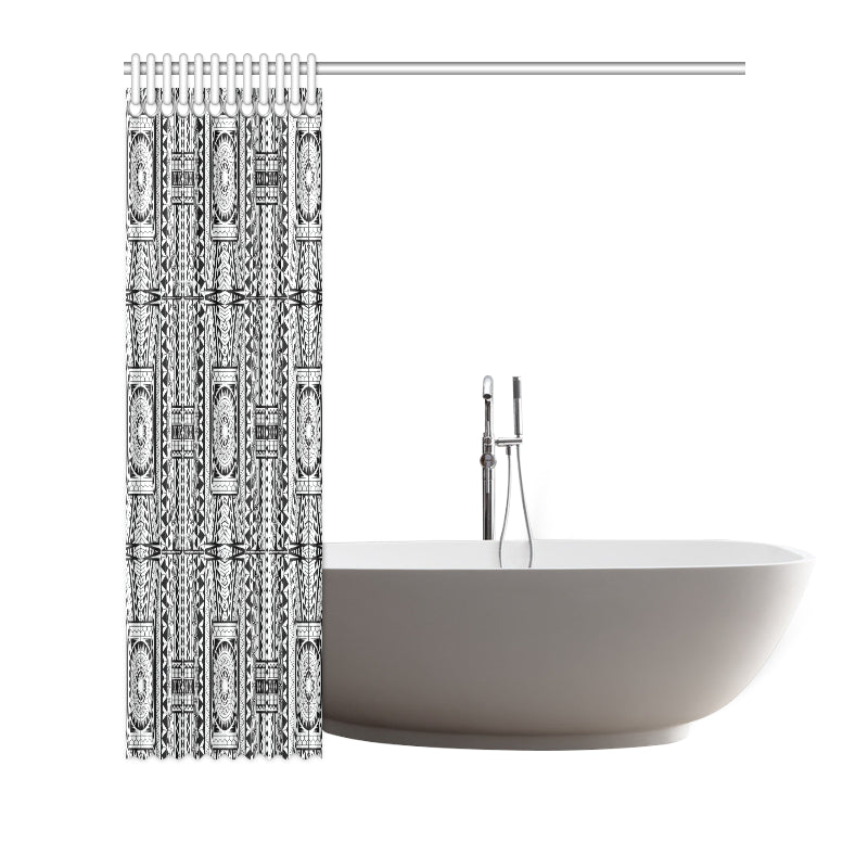 Polynesian Tattoo Design Shower Curtain