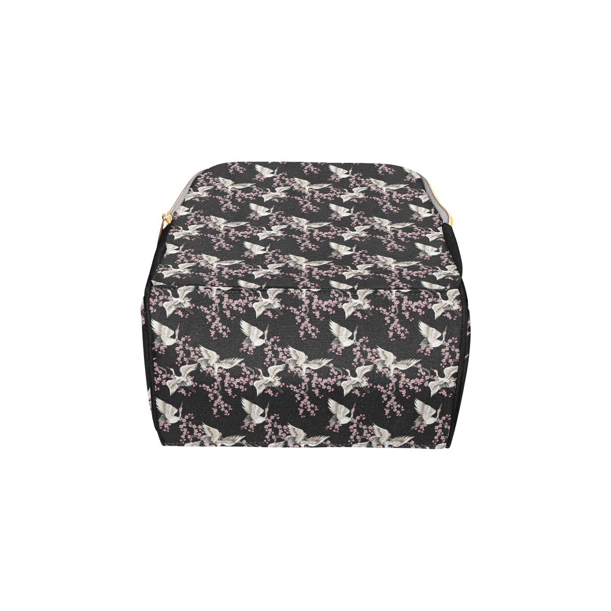 Crane Pattern Print Design 01 Diaper Bag Backpack