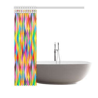 Harlequin Pattern Print Design 02 Shower Curtain
