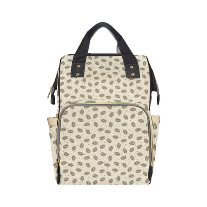 Coffee Pattern Print Design 02 Diaper Bag Backpack