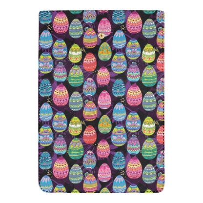 Easter Eggs Pattern Print Design RB08 Women's Trifold Wallet