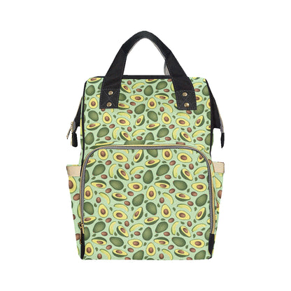 Avocado Pattern Print Design AC01 Diaper Bag Backpack