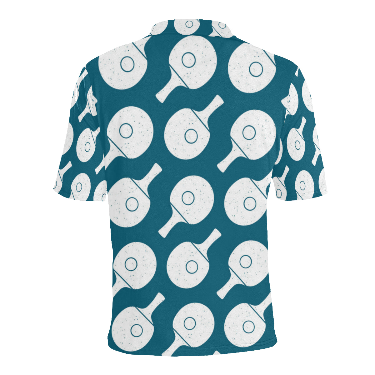 Ping Pong Pattern Print Design A02 Men Polo Shirt