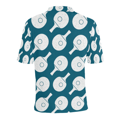 Ping Pong Pattern Print Design A02 Men Polo Shirt