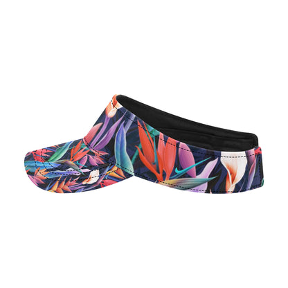 Tropical Flower Pattern Print Design TF023 Unisex Sun Visor