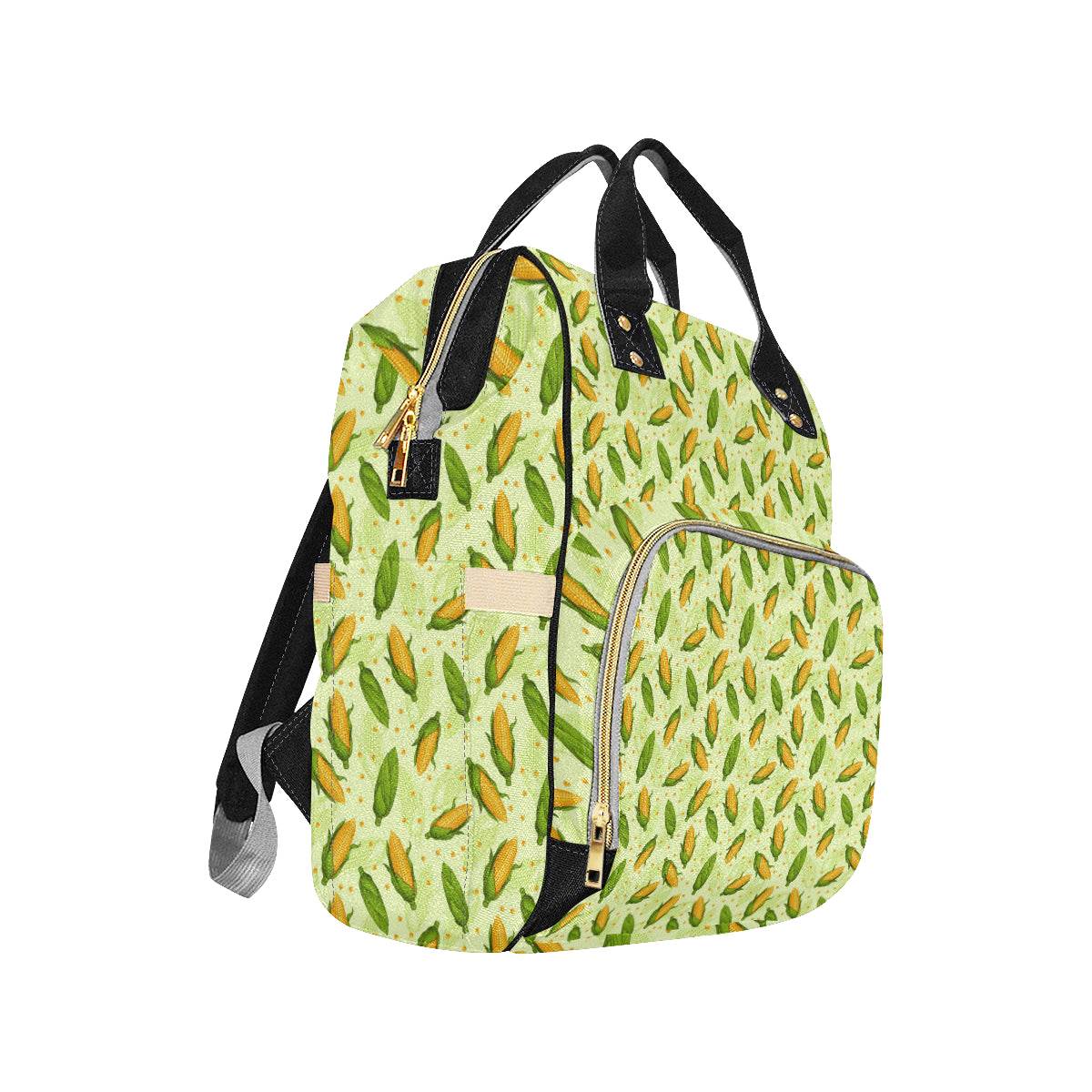 Agricultural Fresh Corn cob Print Pattern Diaper Bag Backpack