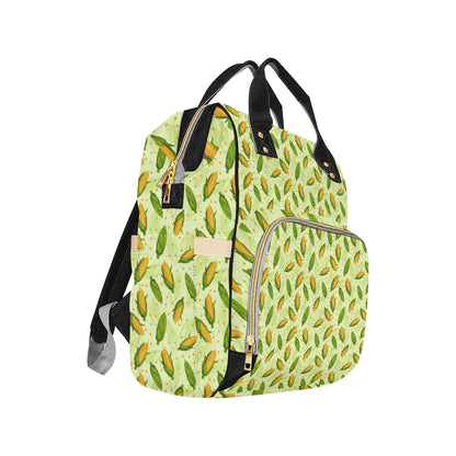 Agricultural Fresh Corn cob Print Pattern Diaper Bag Backpack