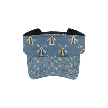 Windmill Pattern Print Design 03 Unisex Sun Visor