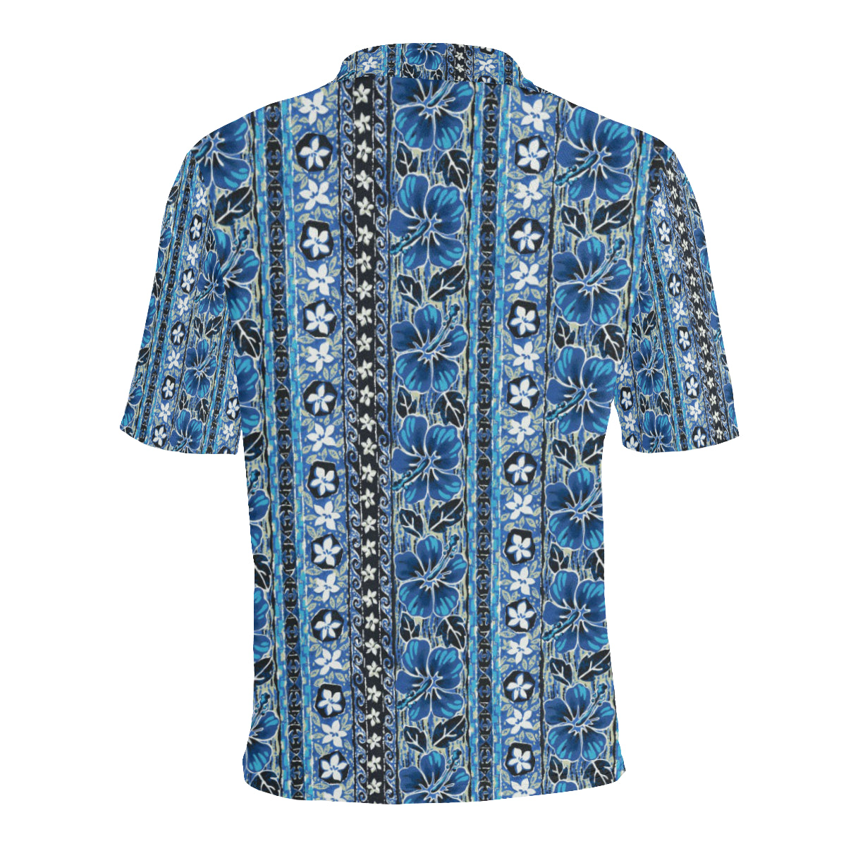 Hawaiian Themed Pattern Print Design H012 Men Polo Shirt