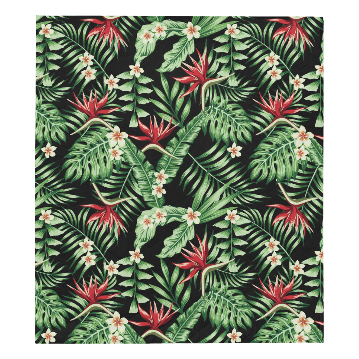 Bird Of Paradise Pattern Print Design BOP05 Premium Quilt