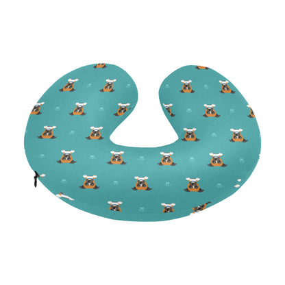 Boxers Pattern Print Design 03 U-Shaped Travel Neck Pillow