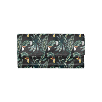 Rainforest Pattern Print Design RF06 Women's Trifold Wallet