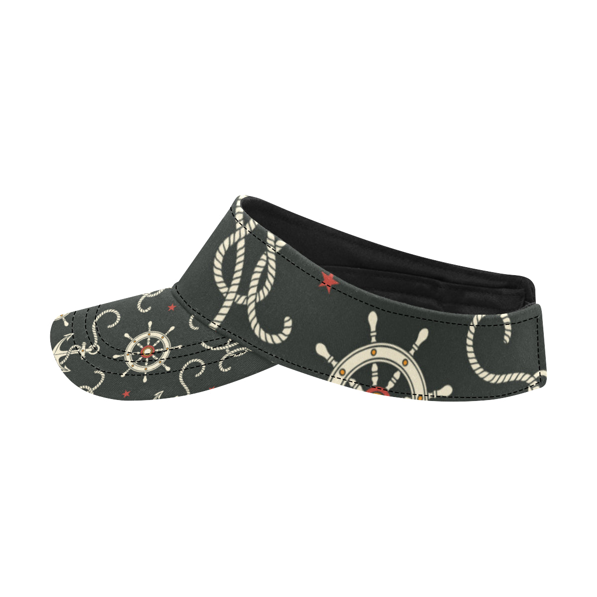 Nautical Anchor Pattern Unisex Sun Visor
