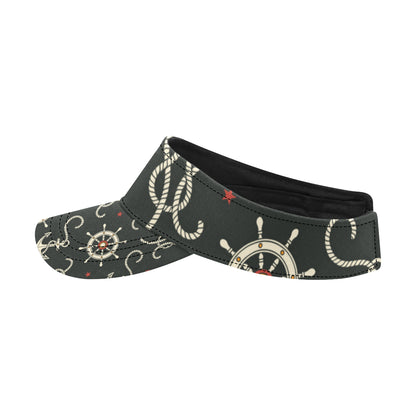Nautical Anchor Pattern Unisex Sun Visor