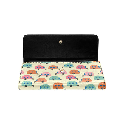 Camper Pattern Print Design 06 Women's Trifold Wallet
