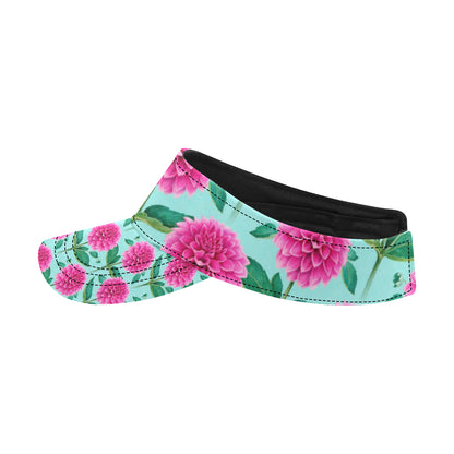 Dahlia Pattern Print Design DH08 Unisex Sun Visor