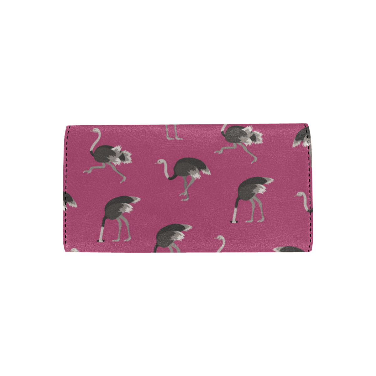 Emu Pattern Print Design 02 Women's Trifold Wallet