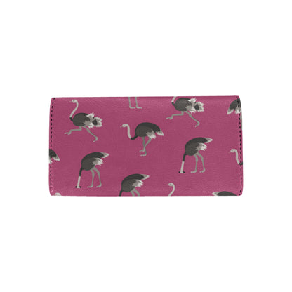 Emu Pattern Print Design 02 Women's Trifold Wallet